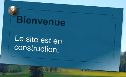 Bienvenue  Le site est en construction.